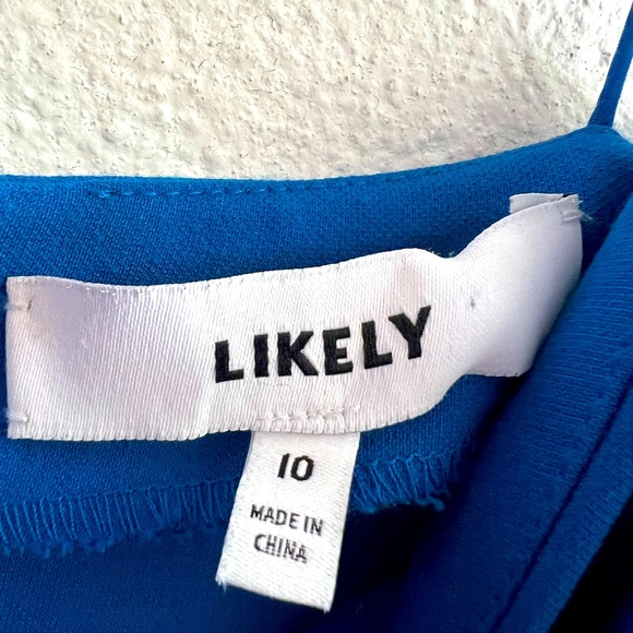 Likely Revolve Verona Dress 10 Blueprint ruffle - Picture 5 of 8